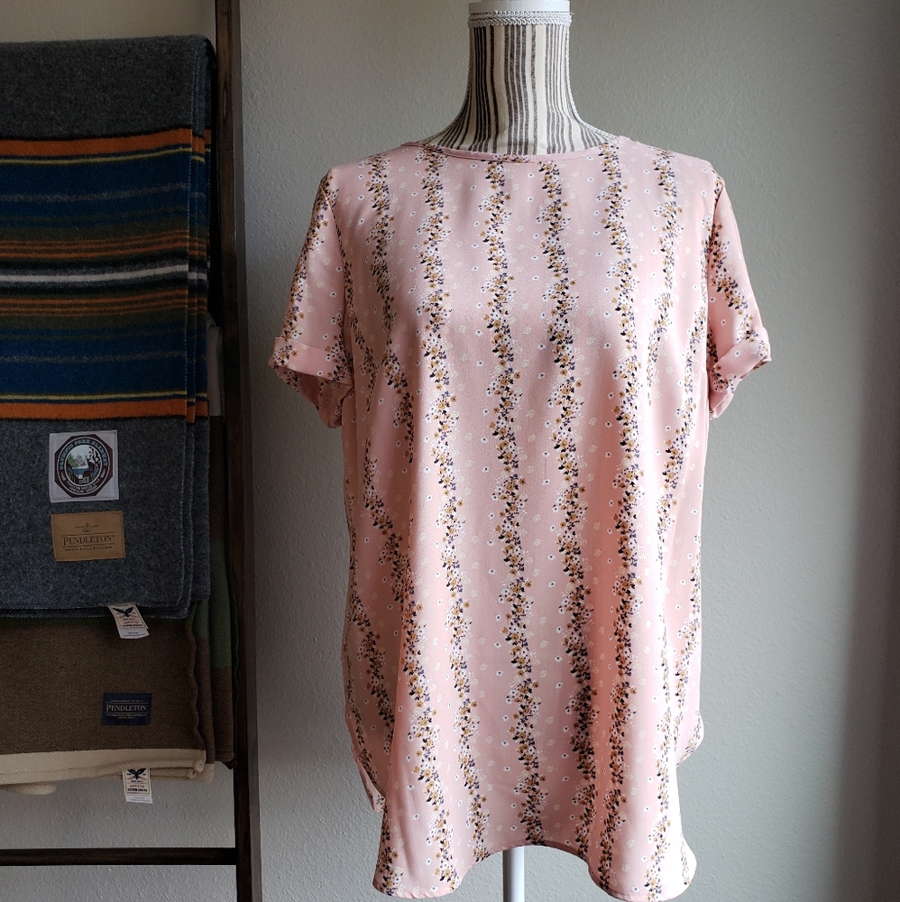 LC Lauren Conrad floral popover